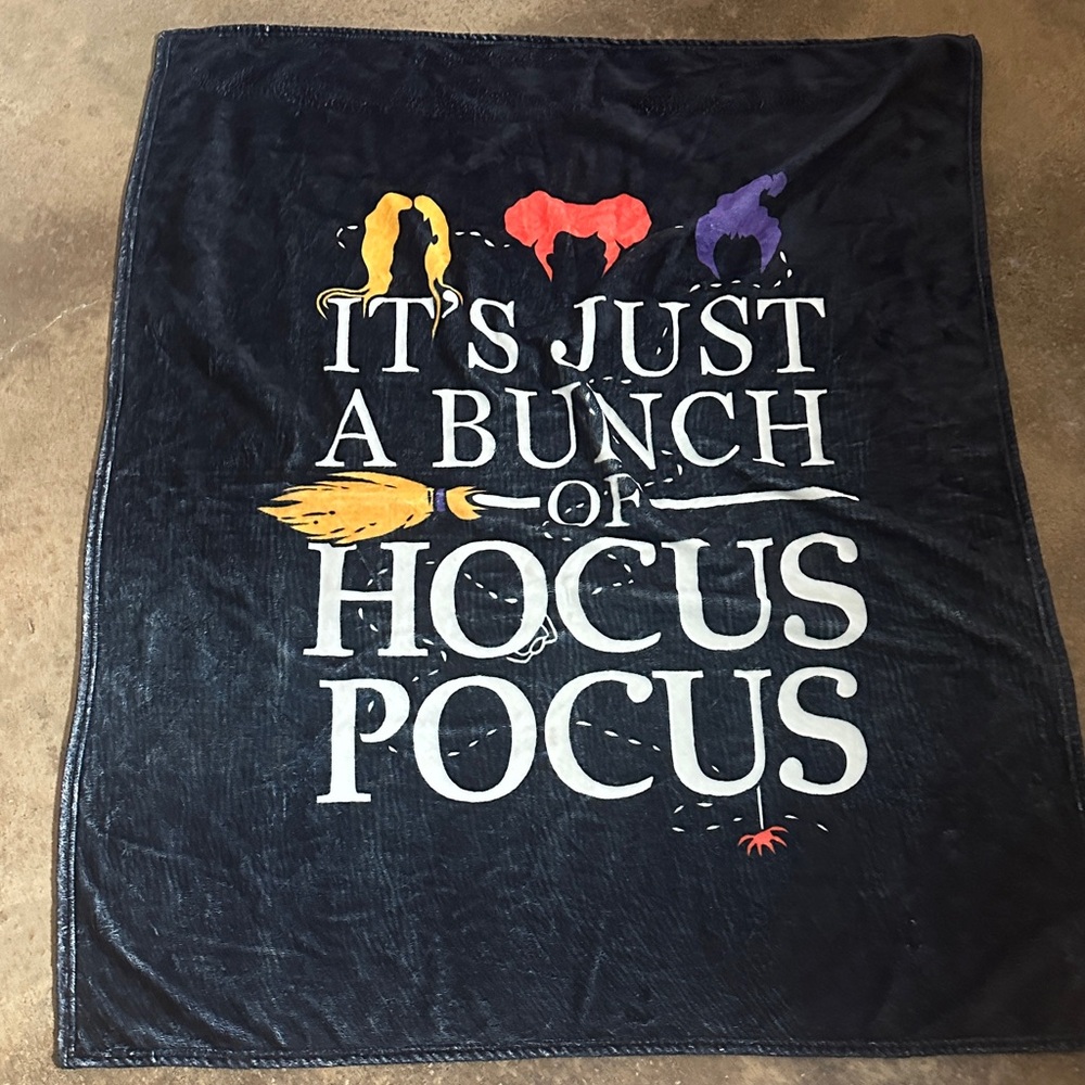 Hocus Pocus Themed Throw Blanket